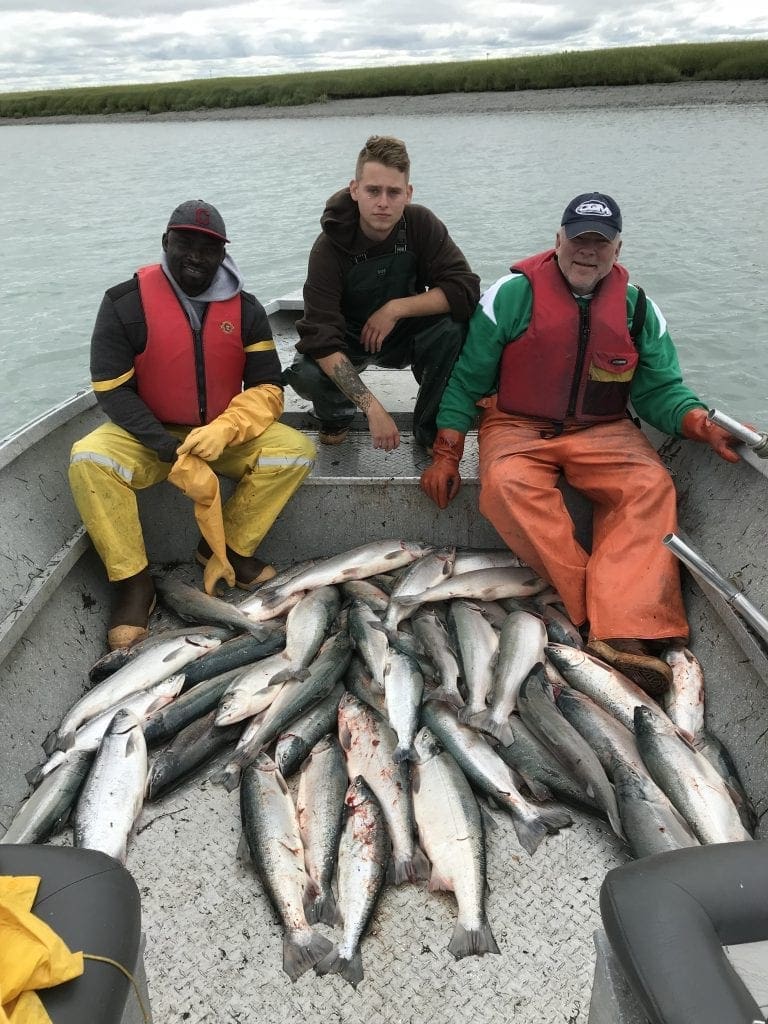 Andrew, Alec and Mark on fishing boat